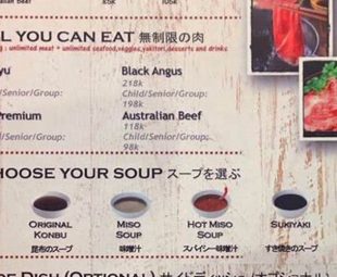 Shabu Hachi Menu